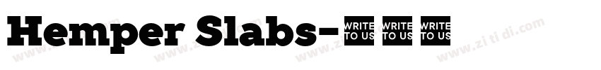 Hemper Slabs字体转换
